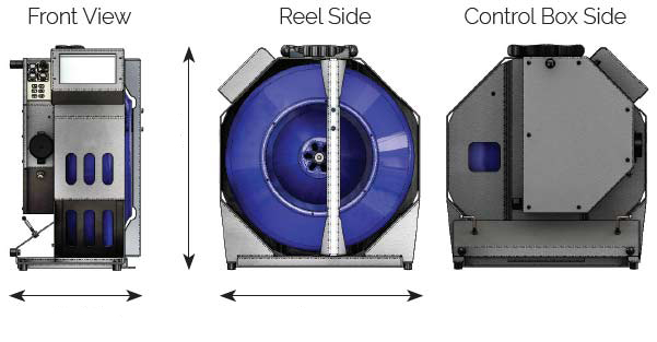 S1E Mid-Sized Push Camera System Dimensions