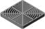 FSD-124-SF, Square Flat Grate